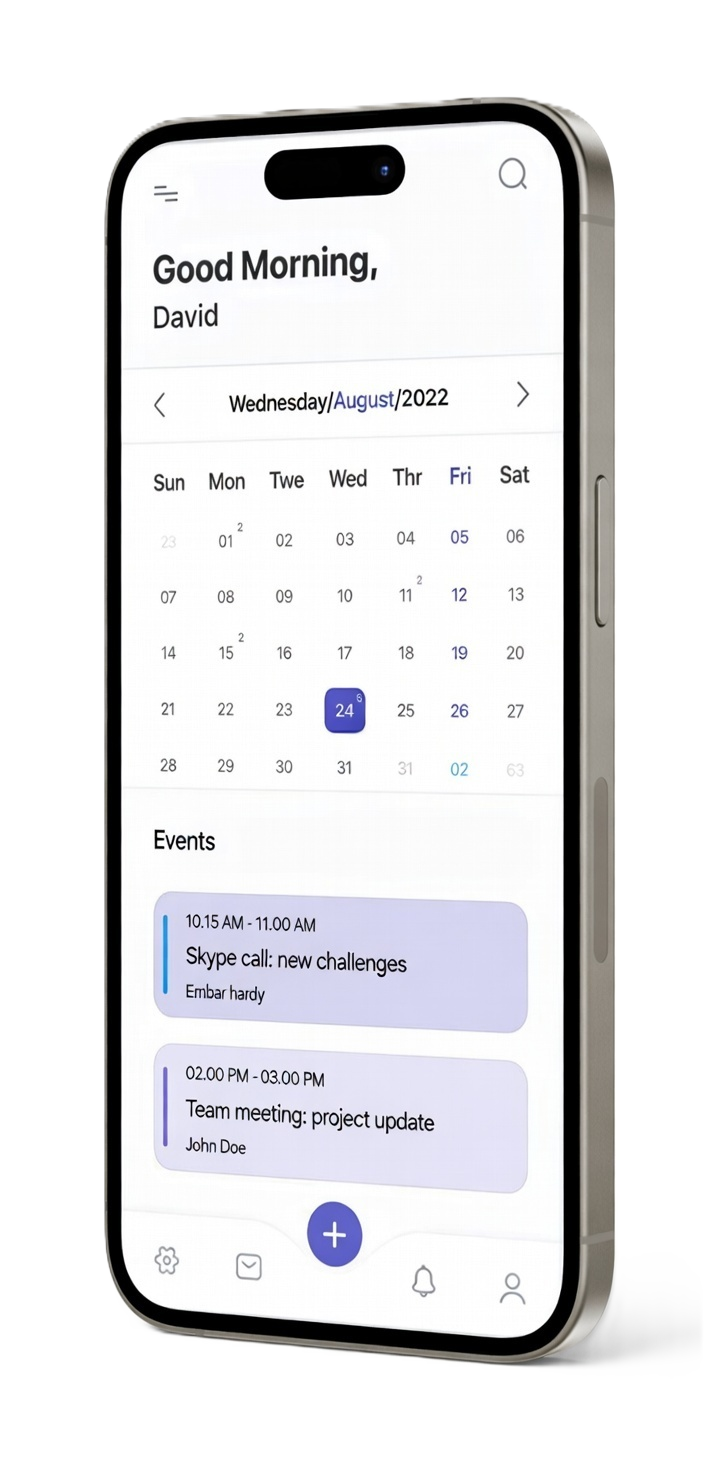 App for couples shared calendar feature